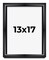 13x17 Minimalist Shadow Box Black Picture Frame - UV Acrylic, Backing, Hanging Hardware